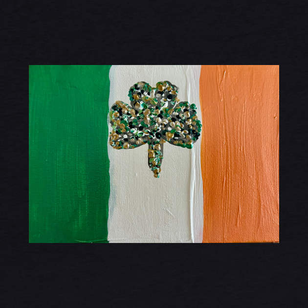 Shamrock in Flag by Shaky Ruthie's Art from the Heart